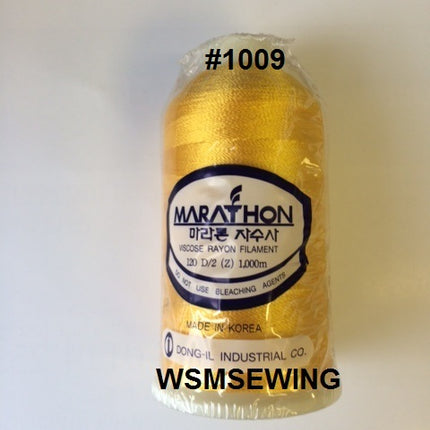 (#1009)  Medium Yellow Standard Embroidery Thread