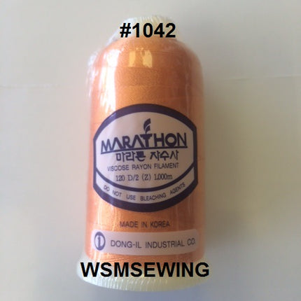 (#1042) Medium Orange Standard Embroidery Thread