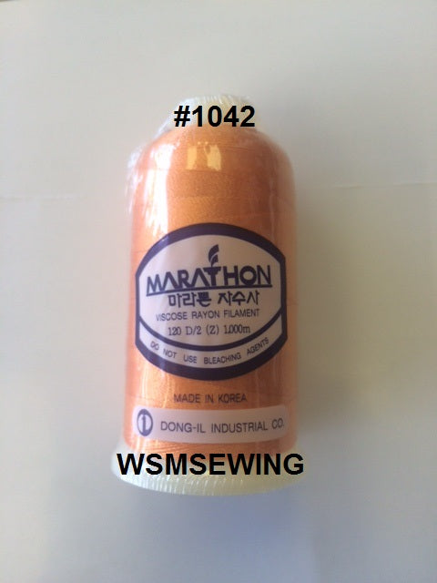 (#1042) Medium Orange Standard Embroidery Thread