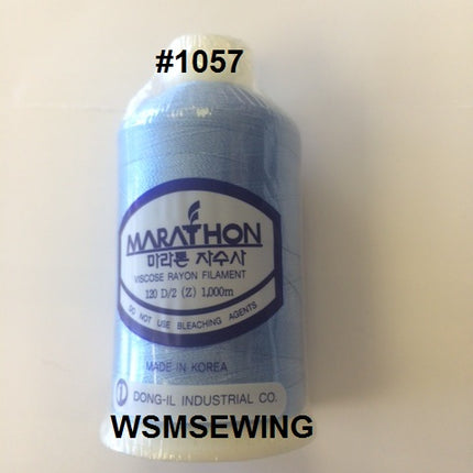 (#1057) Sky Blue Standard Embroidery Thread