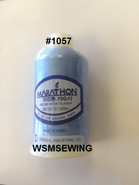 (#1057) Sky Blue Standard Embroidery Thread