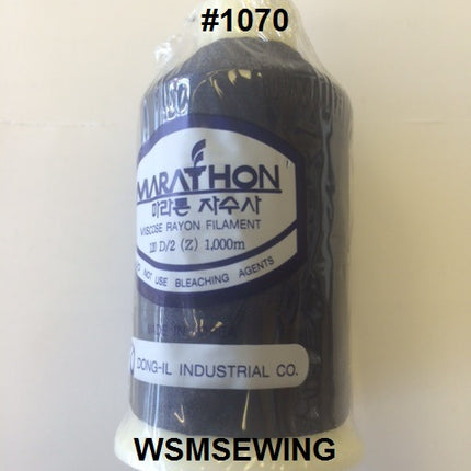 (#1070) Blue Black Standard Embroidery Thread