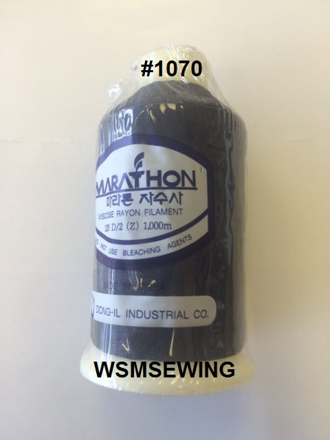 (#1070) Blue Black Standard Embroidery Thread