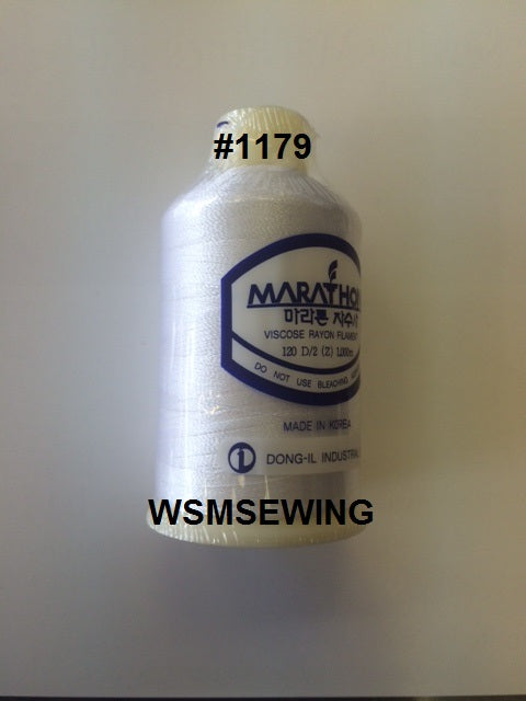 (#1179) White Standard Embroidery Thread