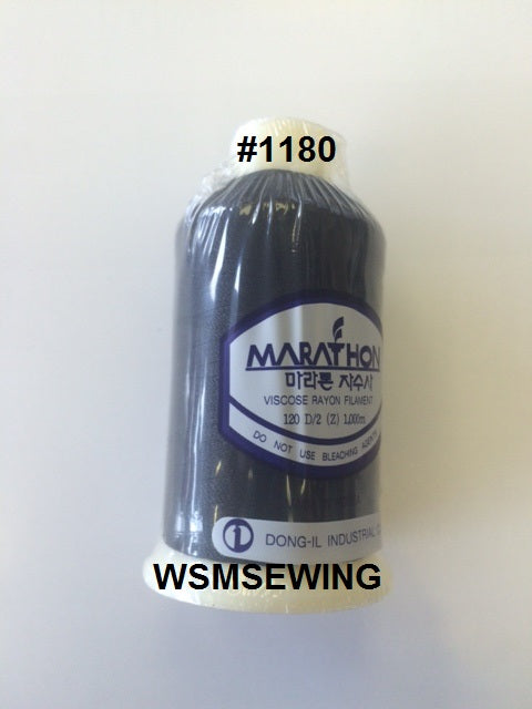 (#1180) Black Standard Embroidery Thread
