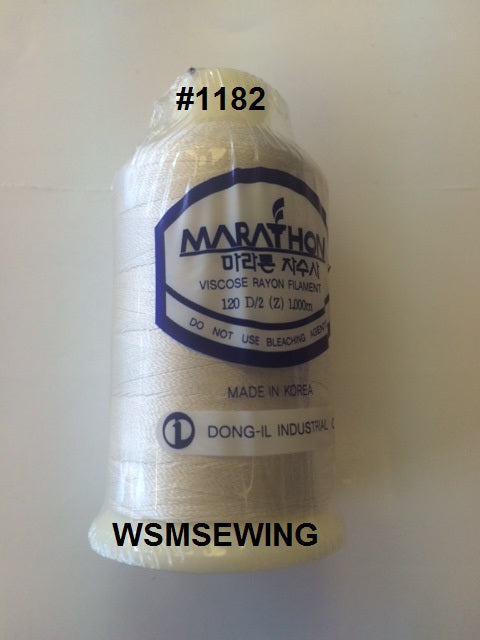 (#1182) Light Beige Standard Embroidery Thread