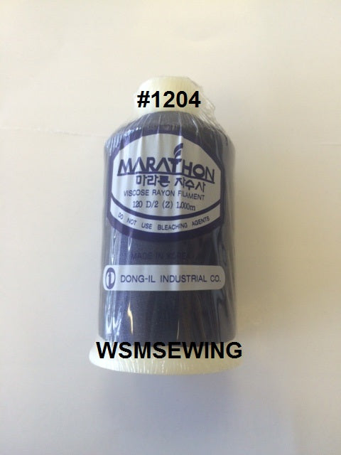 (#1204) Navy Blue Standard Embroidery Thread