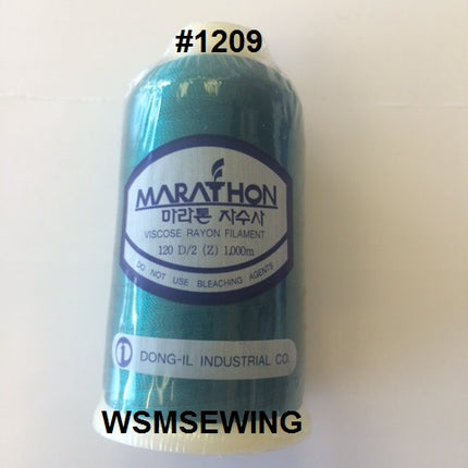 (#1209) Aqua Green Standard Embroidery Thread