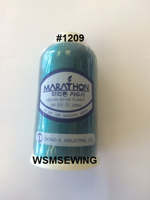 (#1209) Aqua Green Standard Embroidery Thread