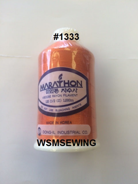 (#1333) Dark Orange Standard Embroidery Thread
