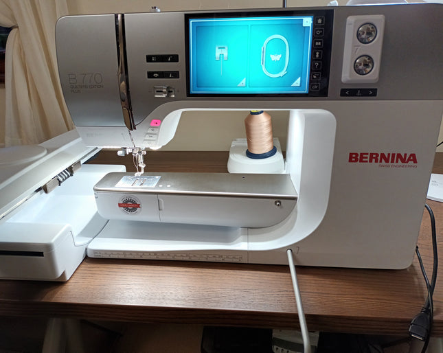 Bernina 770QE Plus with Embroidery Unit - Customer Sale