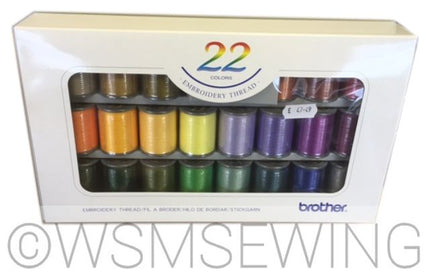 Brother 22 Satin Embroidery Thread Set