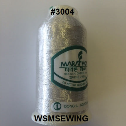 (#3004) Light Silver Metallic Embroidery Thread