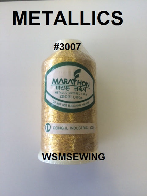 (#3007) Rich Gold Metallic Embroidery Thread