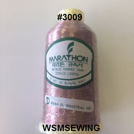 (#3009) Rose Pink Metallic Embroidery Thread