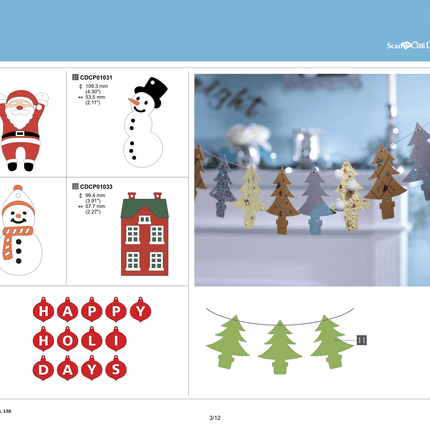 Brother ScanNCut Christmas Decoration Collection CACDCP01