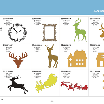 Brother ScanNCut Christmas Decoration Collection CACDCP01