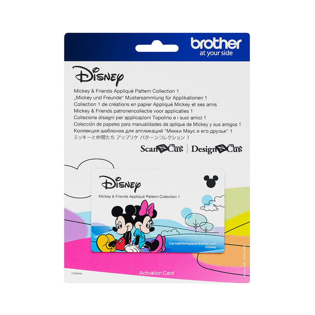 Brother ScanNCut Disney Mickey & Friends Appliqué Design Collection CADSNP03