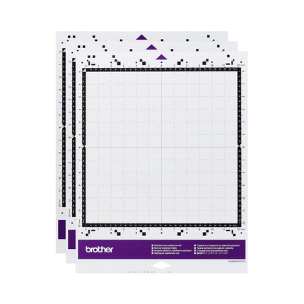 Brother ScanNCut DX Standard Tack Adhesive Mat - Pack of 3