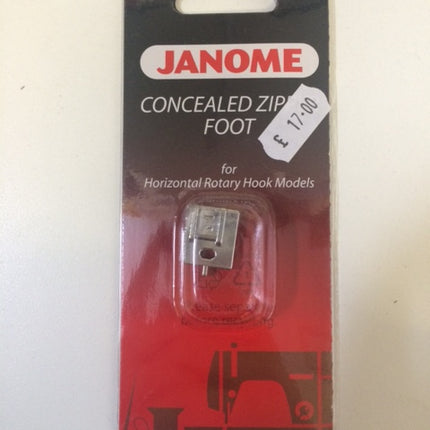 Janome Concealed Zipper Foot