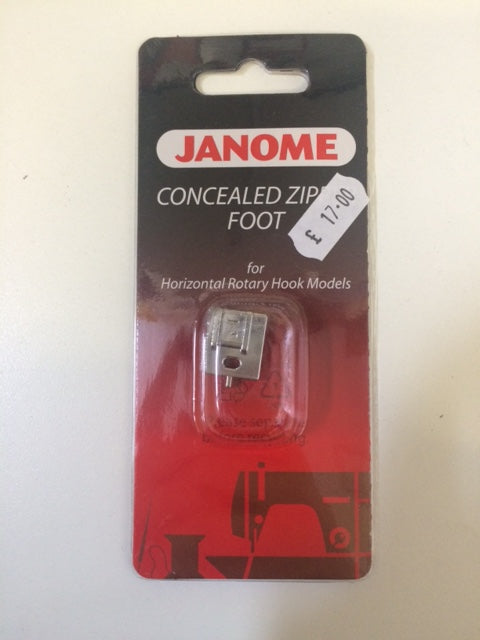 Janome Concealed Zipper Foot