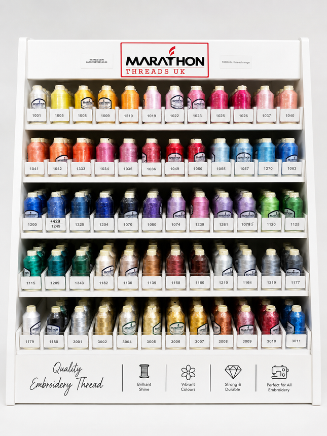 Marathon Rayon Embroidery Threads 1001 - 1267