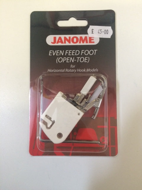 Janome Even Feed Foot (Open Toe)
