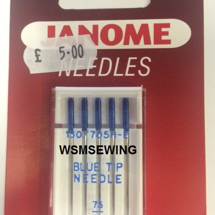 Janome Blue Tipped Needles - 75/11