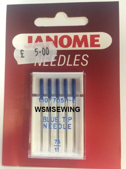 Janome Blue Tipped Needles - 75/11