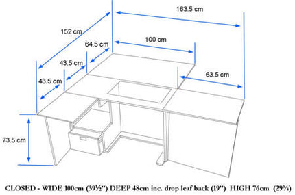 Horn Furniture Maxi Eclipse Sewing Cabinet