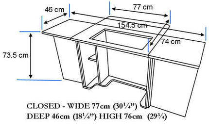 Horn Furniture Gemini Sewing Cabinet