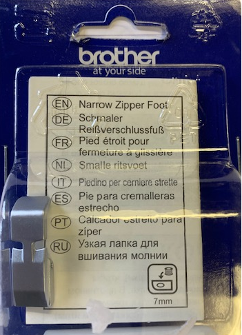 Brother Narrow Zipper foot