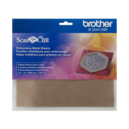 Brother ScanNCut Embossing Brass Metal Sheets CAEBSBMS1