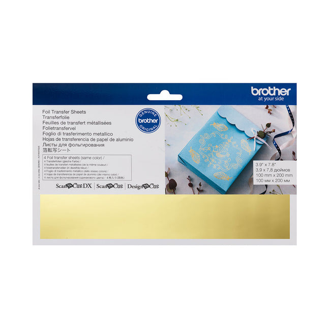 Brother ScanNCut Foil Transfer Sheets CAFTSGLD1 - Gold