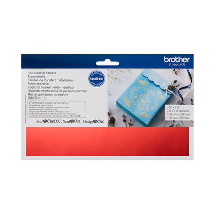 Brother ScanNCut Foil Sheets CAFTSRED1 - Red