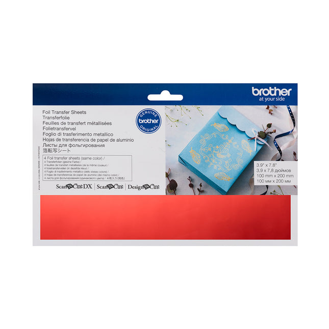 Brother ScanNCut Foil Sheets CAFTSRED1 - Red