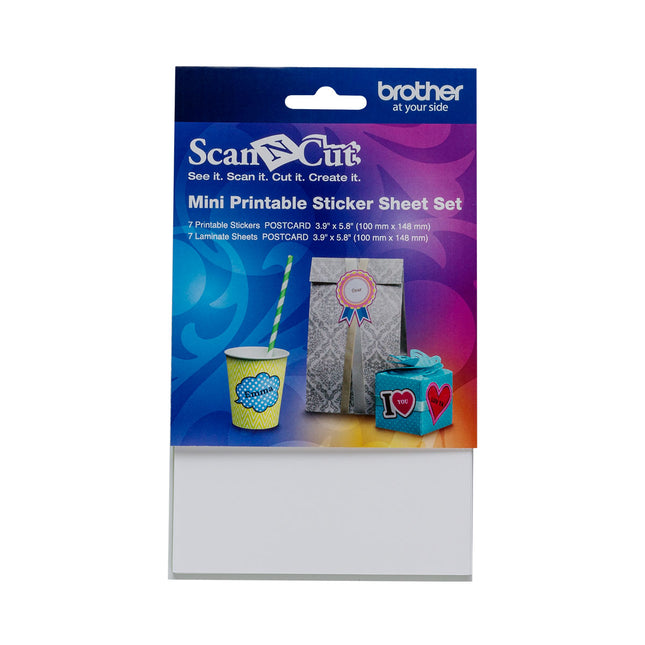 Brother ScanNCut Mini Printable Sticker Sheet Set CAPSSMINI1