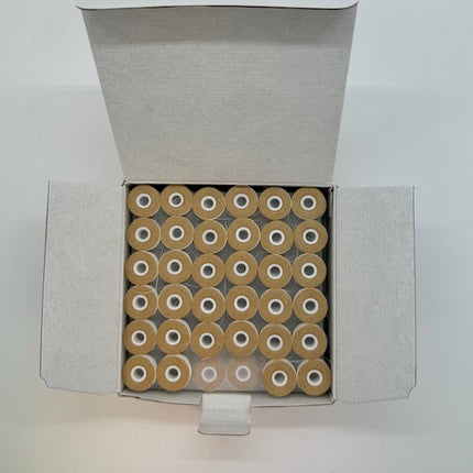 Prewound Bobbins Size L Cardboard Sided - Pack of 144 White 60wt