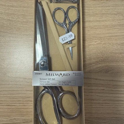 Milward Silver Scissor Gift Set