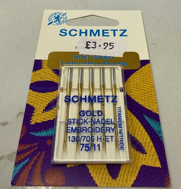 Schmetz Gold/Titanium Machine Needles