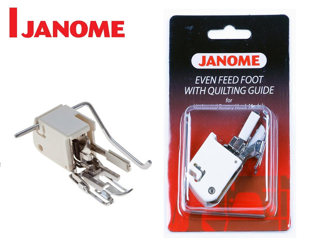 Janome Even Feed Foot (Walking Foot) & Quilting Guide