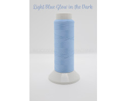 Light Blue Glow in the Dark Embroidery Thread