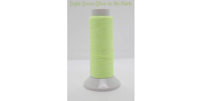 Light Green Glow in the Dark Embroidery Thread