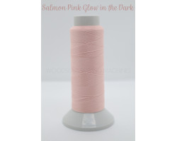 Salmon Pink Glow in the Dark Embroidery Thread