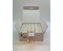 Prewound Bobbins Size A Plastic Sided - Pack of 144 White 60wt